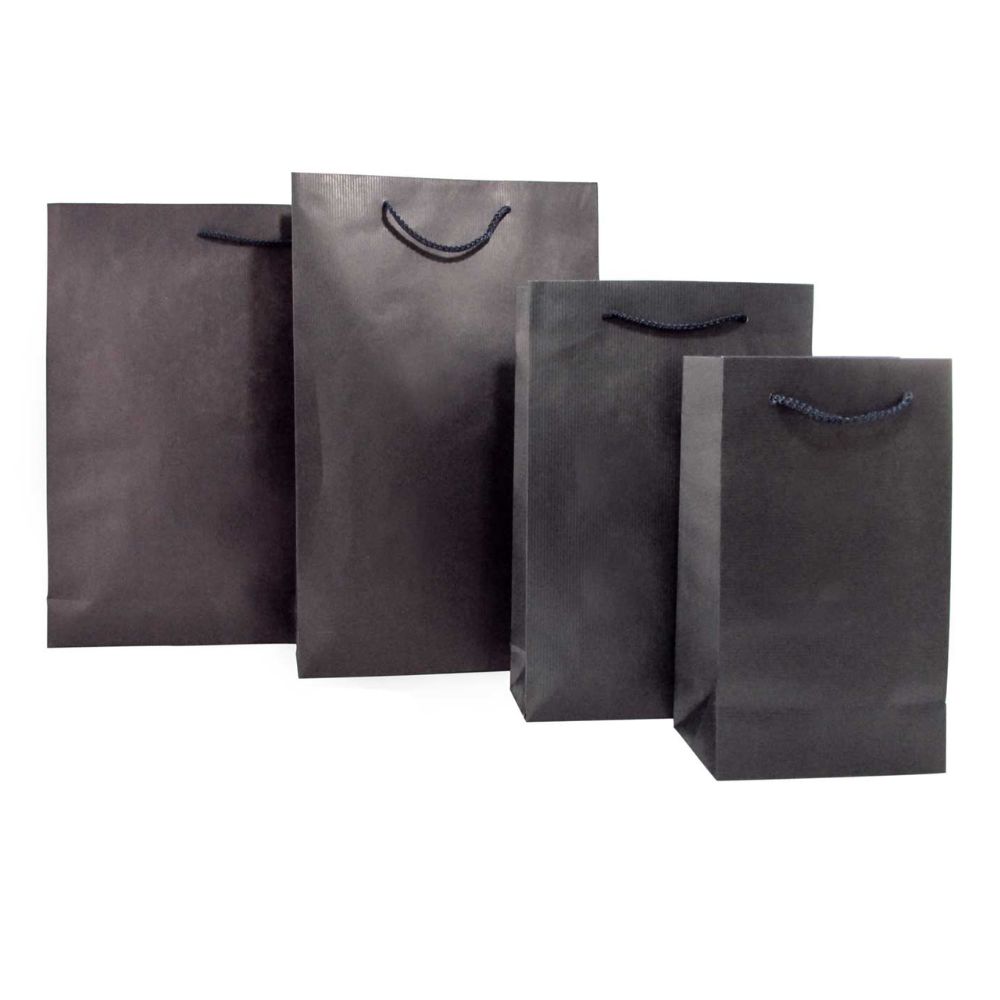 Τσάντα Χάρτινη Χειροποίητη, Μπλε Navy με Κορδόνι, 25 τμx.